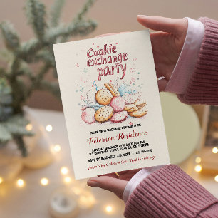 Invitation Sweets I Modern Christmas Cookie Exchange Party