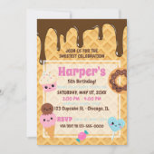 Invitation Swete Sweet Kawaii fête d'anniversaire (Devant)