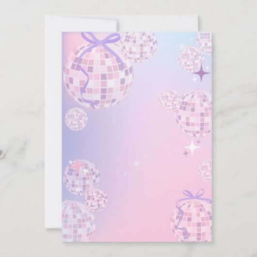 Invitation Swiftie inspiré Dans mon anniversaire anniversaire (Dos)