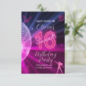 Invitation Swiftie inspiré Sweet 16 anniversaire fête (Debout devant)