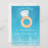 Invitation Swimming Pool Party Engagement Ring Bridal Shower (Devant)