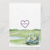 Invitation Swinging Into Fore, Blue Golf 4th Birthday (Dos)