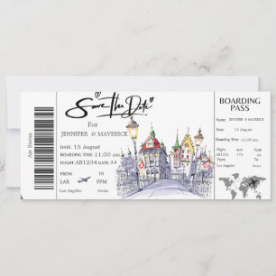Invitation Swiss Boarding Pass Enregistrer le billet Date