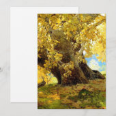 Invitation Sycomore en automne par Edgar Payne (Devant / Derrière)