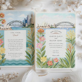 Invitation Sydney Opera House Mariage du pont du port