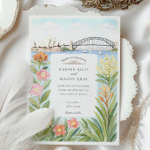 Invitation Sydney Opera House Mariage du pont du port