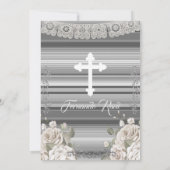 Invitation Sylver mexicain Fiesta Boy Baptême et anniversaire (Dos)