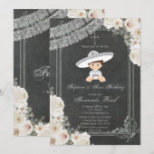 Invitation Sylvère de Fiesta mexicaine Baptême et anniversair (Devant / Derrière)