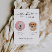 Invitation Symbole animal de compagnie de barre de chien pers