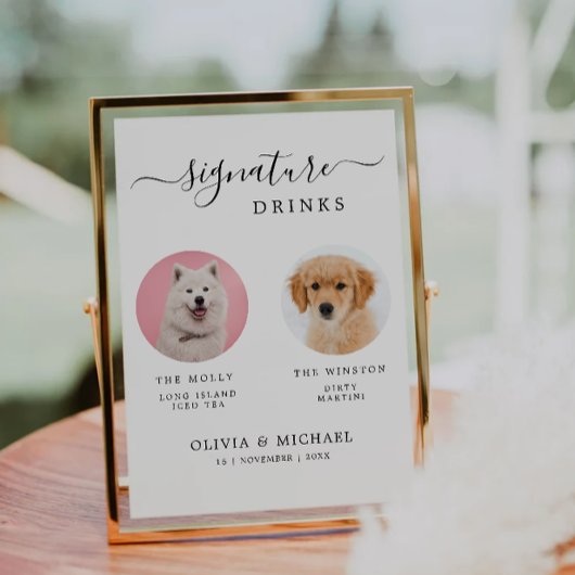 Invitation Symbole animal de compagnie de barre de chien pers