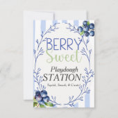 Invitation Symbole Blueberry de la station de jeu Berry Sweet (Devant)