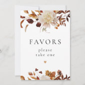 Invitation Symbole BohemianTerracotta Fall Floral Favoriser (Devant)