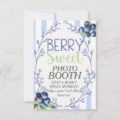 Invitation SYMBOLE BOOTH Bleu Bleu PHOTO Berry Sweet (Devant)