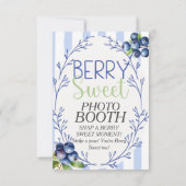 Invitation SYMBOLE BOOTH Bleu Bleu PHOTO Berry Sweet (Dos)