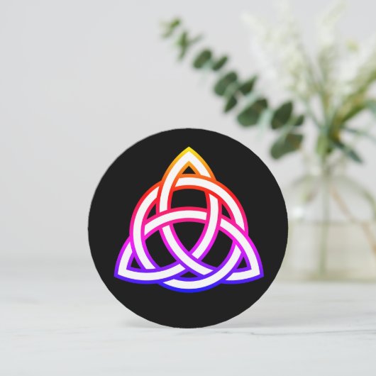 Invitation Symbole Celtic Trinity Knot Triquetra Wicca (Debout devant)
