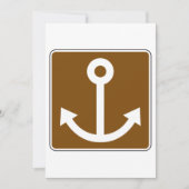 Invitation SYMBOLE D'Ancre Nautique (Devant)