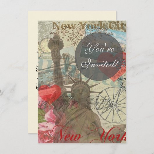 Invitation Symbole d'Art de New York (Devant / Derrière)