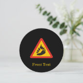 Invitation Symbole de danger de poivre chaud (Debout devant)