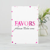 Invitation Symbole de Fête des mariées préféré | Pink Magenta (Debout devant)