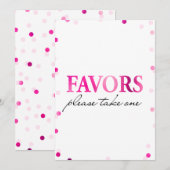 Invitation Symbole de Fête des mariées préféré | Pink Magenta (Devant / Derrière)