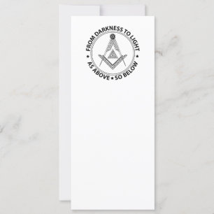 Invitation Symbole de franc-maçonnerie