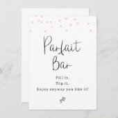 Invitation Symbole de la barre de parfait des points roses mo (Devant / Derrière)