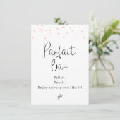 Invitation Symbole de la barre de parfait des points roses mo (Debout devant)