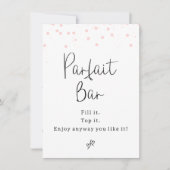 Invitation Symbole de la barre de parfait des points roses mo (Devant)