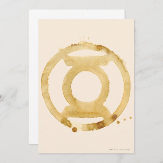 Invitation Symbole de la lanterne de café (Devant / Derrière)