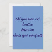 Invitation Symbole de la lune violette déesse Wiccan Triple M (Dos)