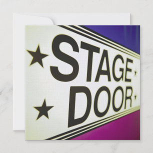 Invitation Symbole de la porte de la scène du théâtre