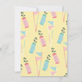 Invitation Symbole de la révélation du Baby shower du milieu  (Dos)