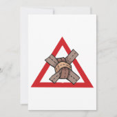 Invitation Symbole de la route d'avertissement de noeud de tr (Devant)