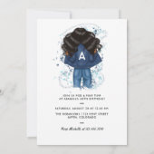 Invitation Symbole de la Vierge Africaine Américaine (Dos)