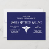 Invitation Symbole de ligne blanche mince (Dos)