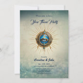 Invitation Symbole de l'oeil allant égyptien, (Devant)