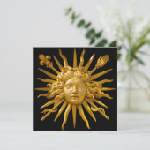 Invitation Symbole de Louis XIV le Roi Soleil (Debout devant)