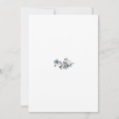 Invitation Symbole de mariage bleu Dusty (Dos)