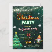 Invitation Symbole de Noël amusant (Devant)