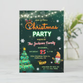 Invitation Symbole de Noël amusant (Debout devant)