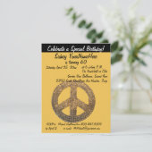 Invitation Symbole de paix (Debout devant)