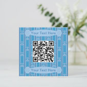 Invitation Symbole de paix amusant et fantaisiste QR Code (Debout devant)