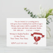 Invitation Symbole de sensibilisation à la cardiologie de l'h (Debout devant)