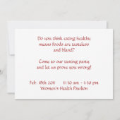 Invitation Symbole de sensibilisation à la cardiologie de l'h (Dos)