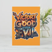 Invitation Symbole de triomphe Dussehra 2025 - Sticker découp (Debout devant)