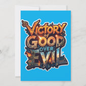 Invitation Symbole de triomphe Dussehra 2025 - Sticker découp (Dos)