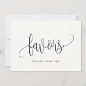 Invitation Symbole des Faveurs - Belle calligraphie (Devant)