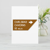 Invitation Symbole des grottes de Carlsbad