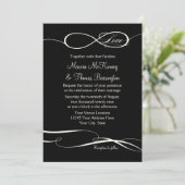 Invitation Symbole d'infini Connexion Amour infini Mariages 2 (Debout devant)