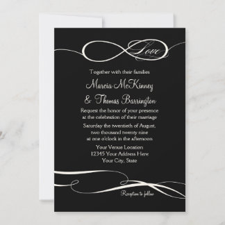 Invitation Symbole d'infini Connexion Amour infini Mariages 2